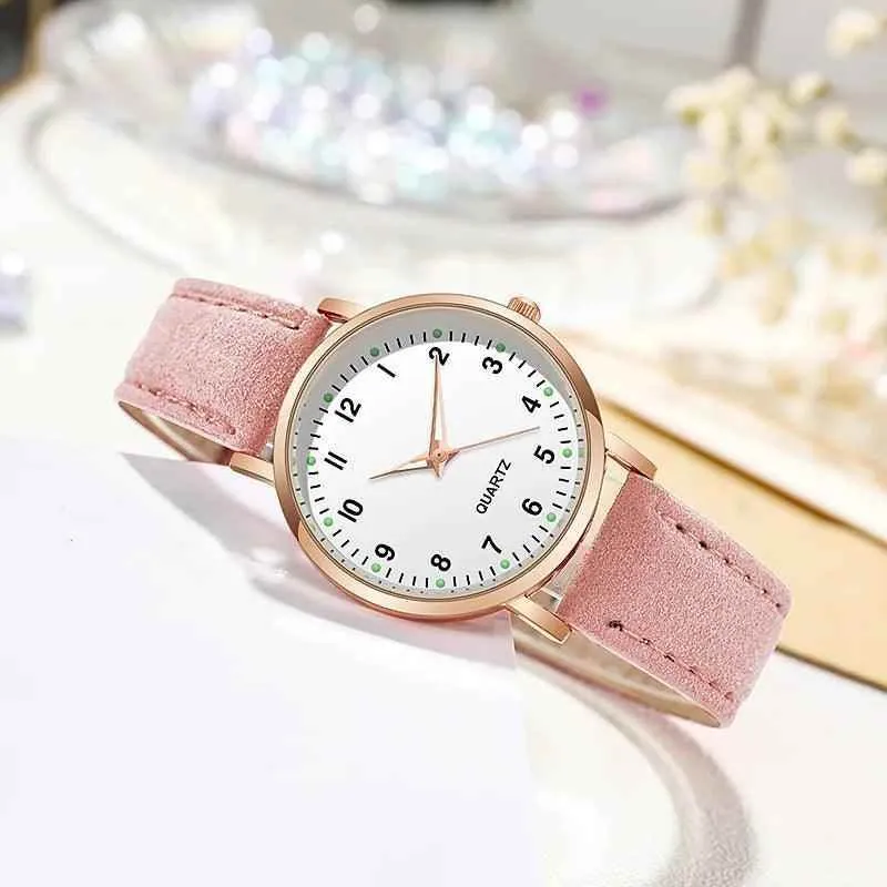 Simple Cheap Watches For Women Vintage Leather Strap Casual Sports Dress Watch