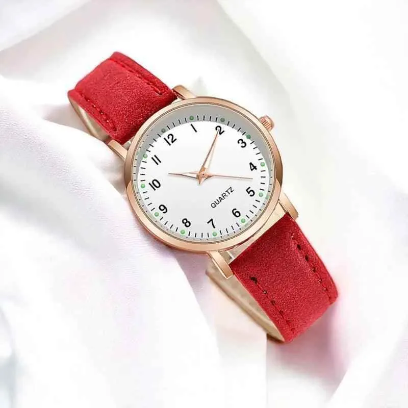 Simple Cheap Watches For Women Vintage Leather Strap Casual Sports Dress Watch