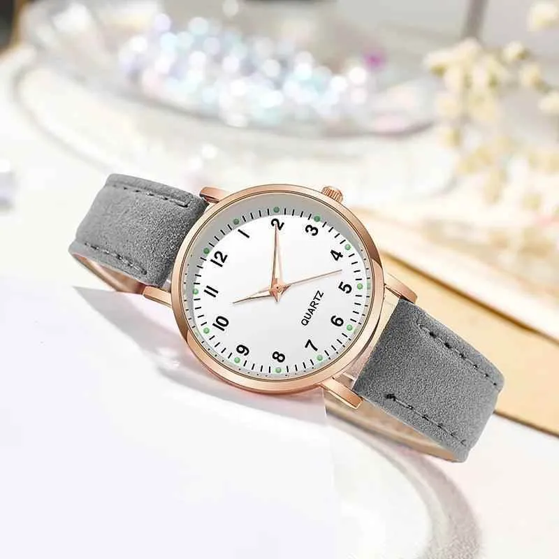 Simple Cheap Watches For Women Vintage Leather Strap Casual Sports Dress Watch