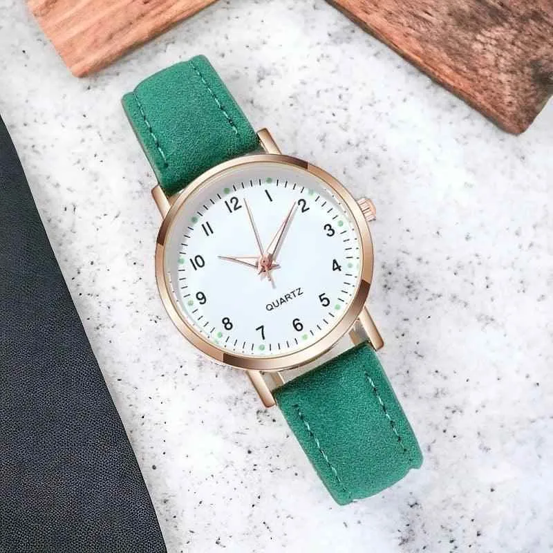 Simple Cheap Watches For Women Vintage Leather Strap Casual Sports Dress Watch