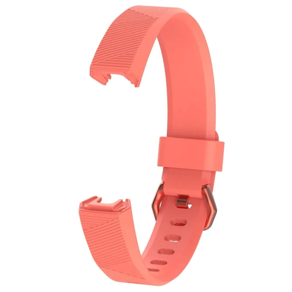 (Size S) Fitbit Alta / Alta HR replacement silicone sports bracelet (joint circumference 155-200 mm) - Pink (Flamingo)