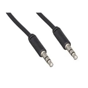 Slim Mold Aux Cable,  3.5mm Stereo Male to 3.5mm Stereo Male, 25 foot