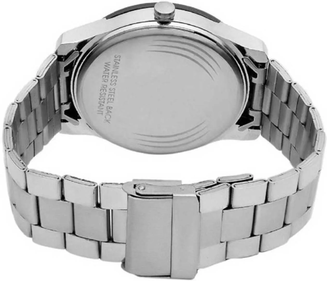 Sliver Metal Multifunction Watch - For Men