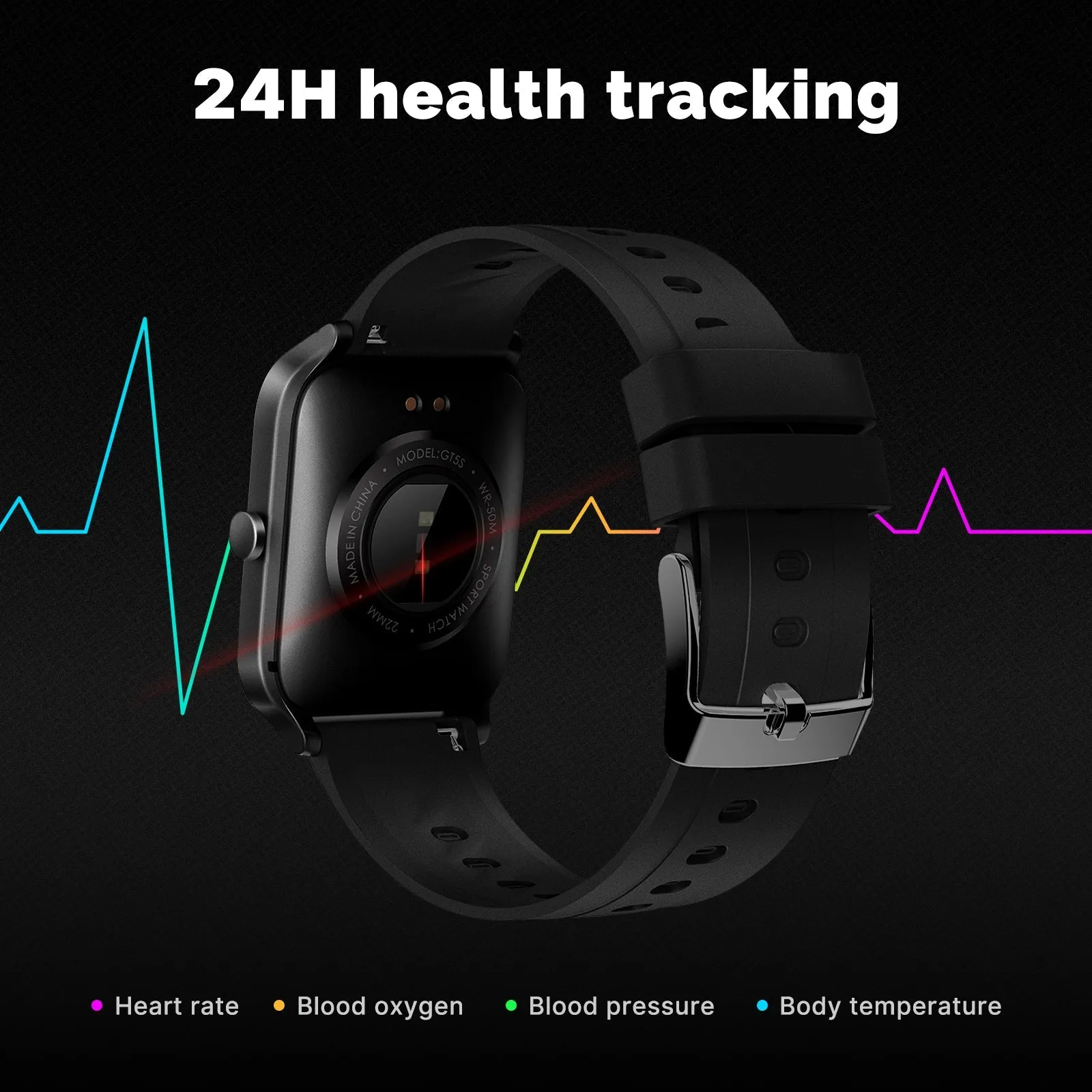 Smart Watch Alexa Built-in Fitness Tracker Heart Rate and Blood Oxygen Monitor