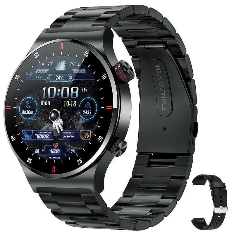 Smart Watch Ecg ppg with Music Player and Pedometer Features