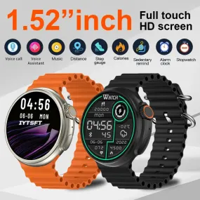 Smart Watch Round Full Touch Screen Bluetooth Call Message Reminder Sports Fitness Tracker for Women Men Android iOS Sport Watch