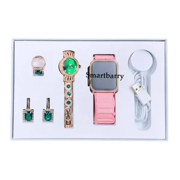 Smartbarry Ladies Smart Watch With Earring Set - A29 Plus