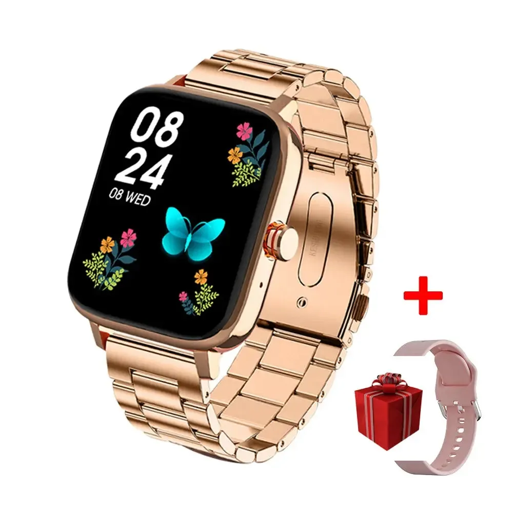 Smartwatch For Women Men 1.7" Full Touch Screen Answer BT Call For Android iOS Phone 24h Heart Rate Blood Pressure 100  Dials