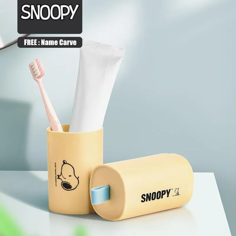 Snoopy Toothbrush Travel Storage Case