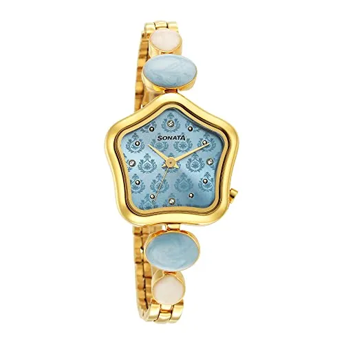 Sonata Blue Dial Analog Watch for Women-NR8185YM03