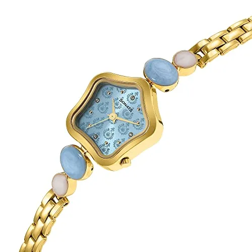 Sonata Blue Dial Analog Watch for Women-NR8185YM03