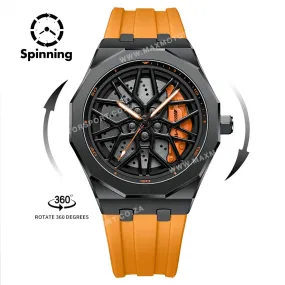 Sports Car Rim Wheel Watch - Benz G55 Spinning Face