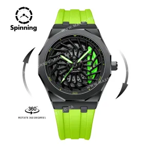 Sports Car Rim Wheel Watch - BM i8 Spinning Face