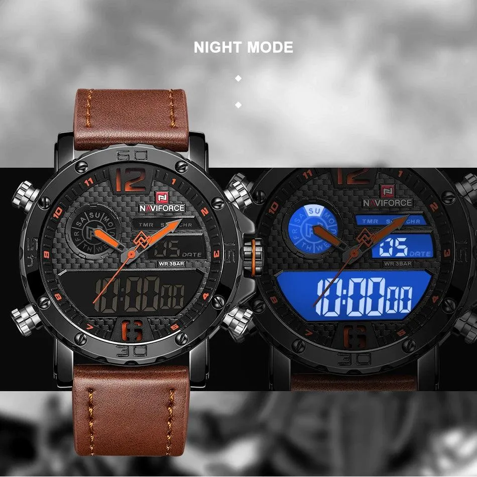 Sports Leather Waterproof Quartz - Simple Watch RX426