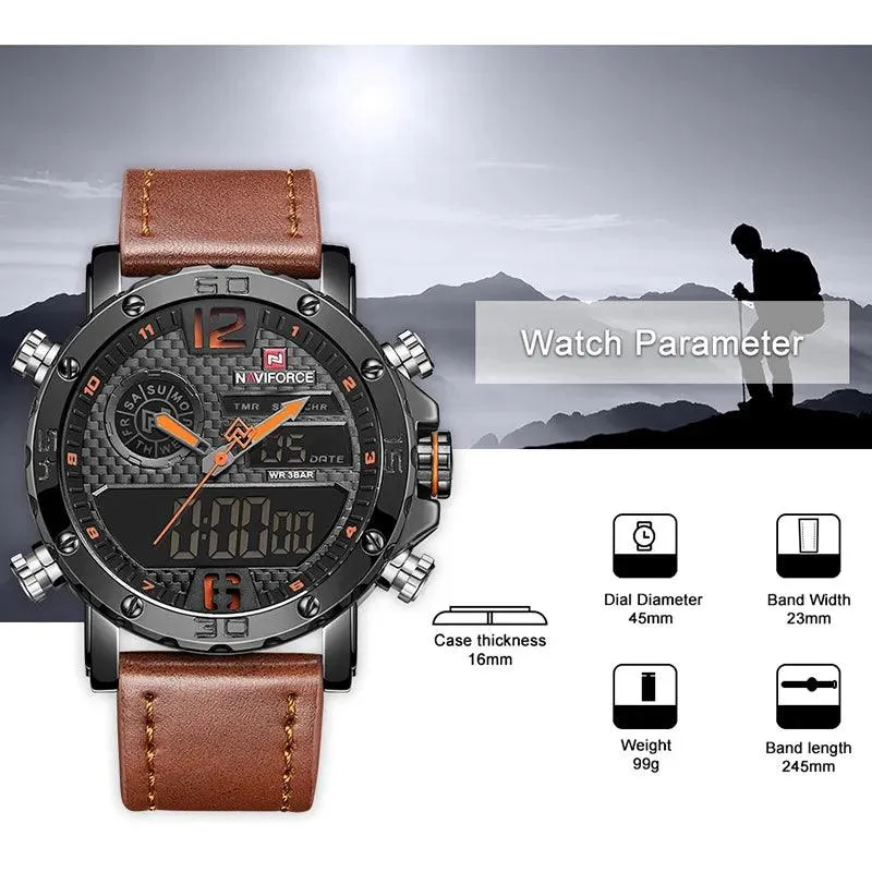 Sports Leather Waterproof Quartz - Simple Watch RX426