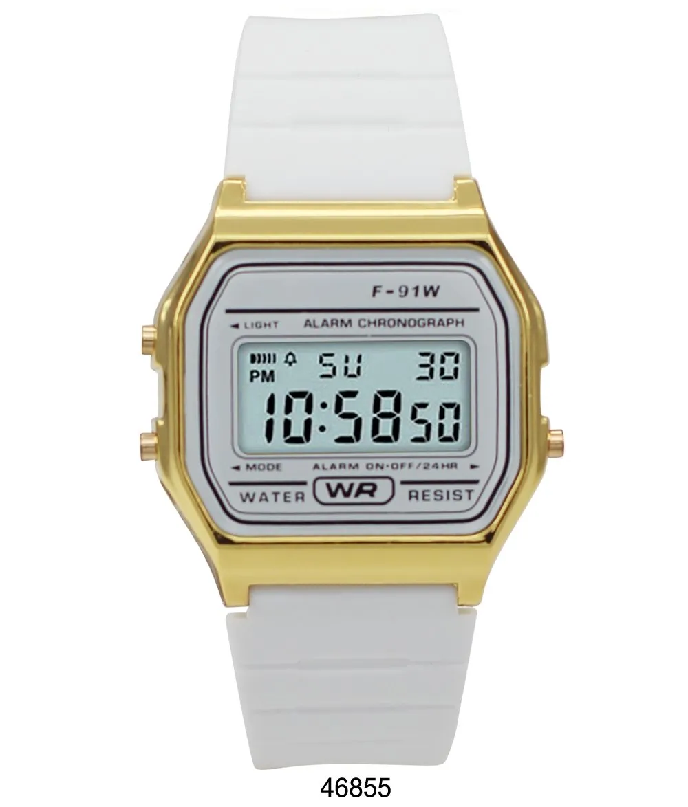 Sporty White Silicon Digital Watch