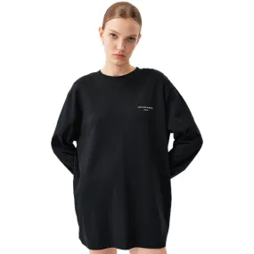 Stereoscopic Toothbrush Logo Long Sleeve T-shirt In Black