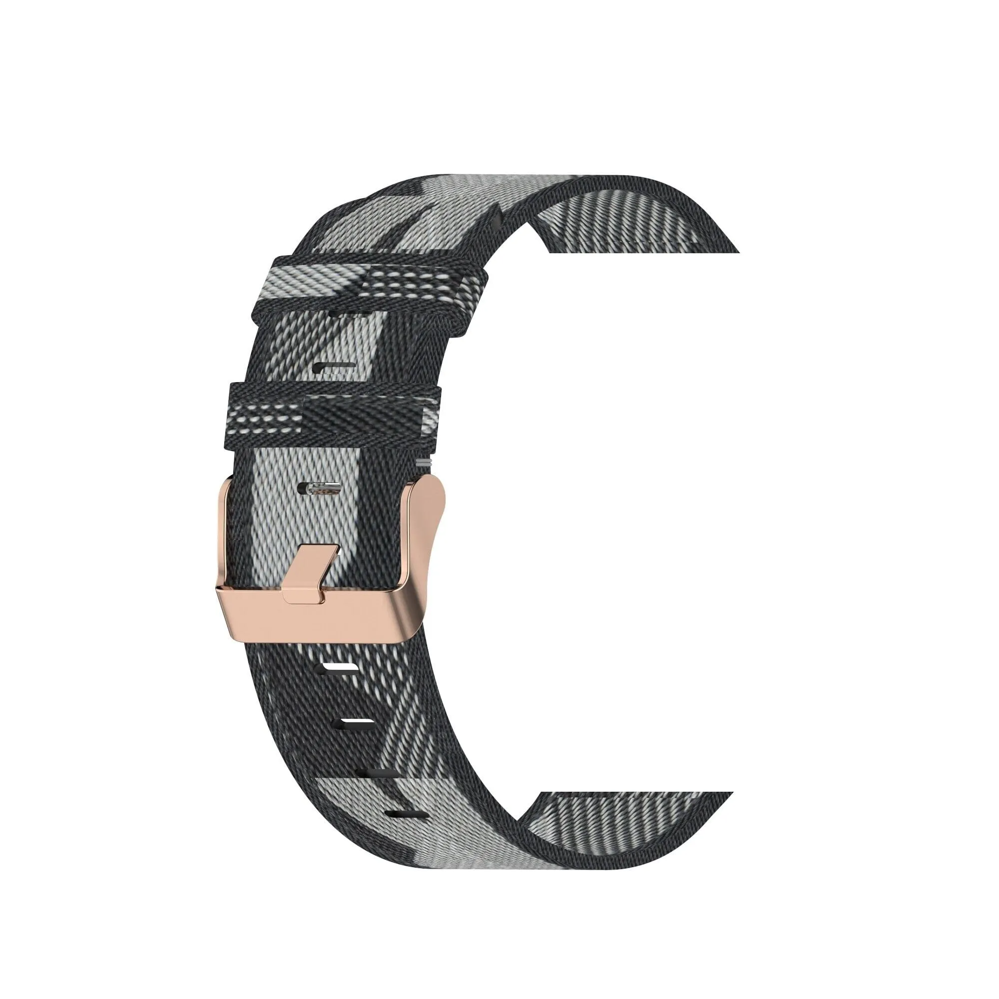 Stylish Canvas Watch Straps Compatible with Ryze Evo Smart Watch