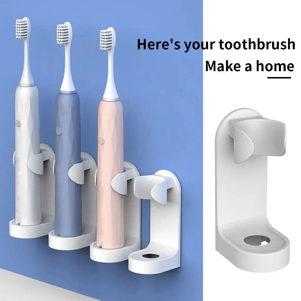 Stylish Wall-Mounted Electric Toothbrush Holder with Drainage for Hygienic Storage