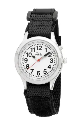 TimeOptics Boy's Talking Silver-Tone Day Date Alarm Fast Wrap Strap Watch # GWC306