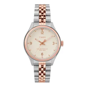 Timex Ladies Quartz Analog Two Tone Watch TW2T49200