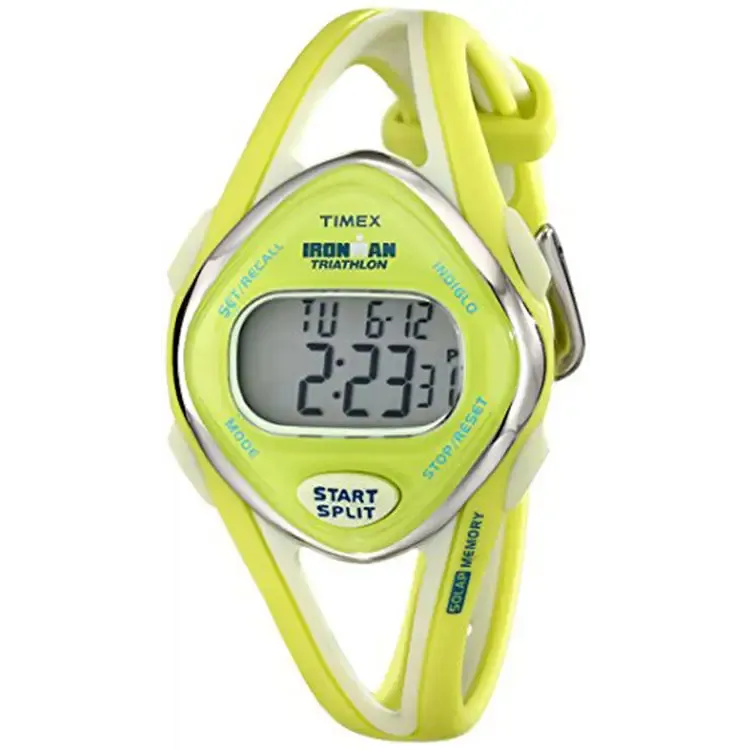 Timex Women's Ironman Sleek Lime Resin Strap Digital Watch T5K656