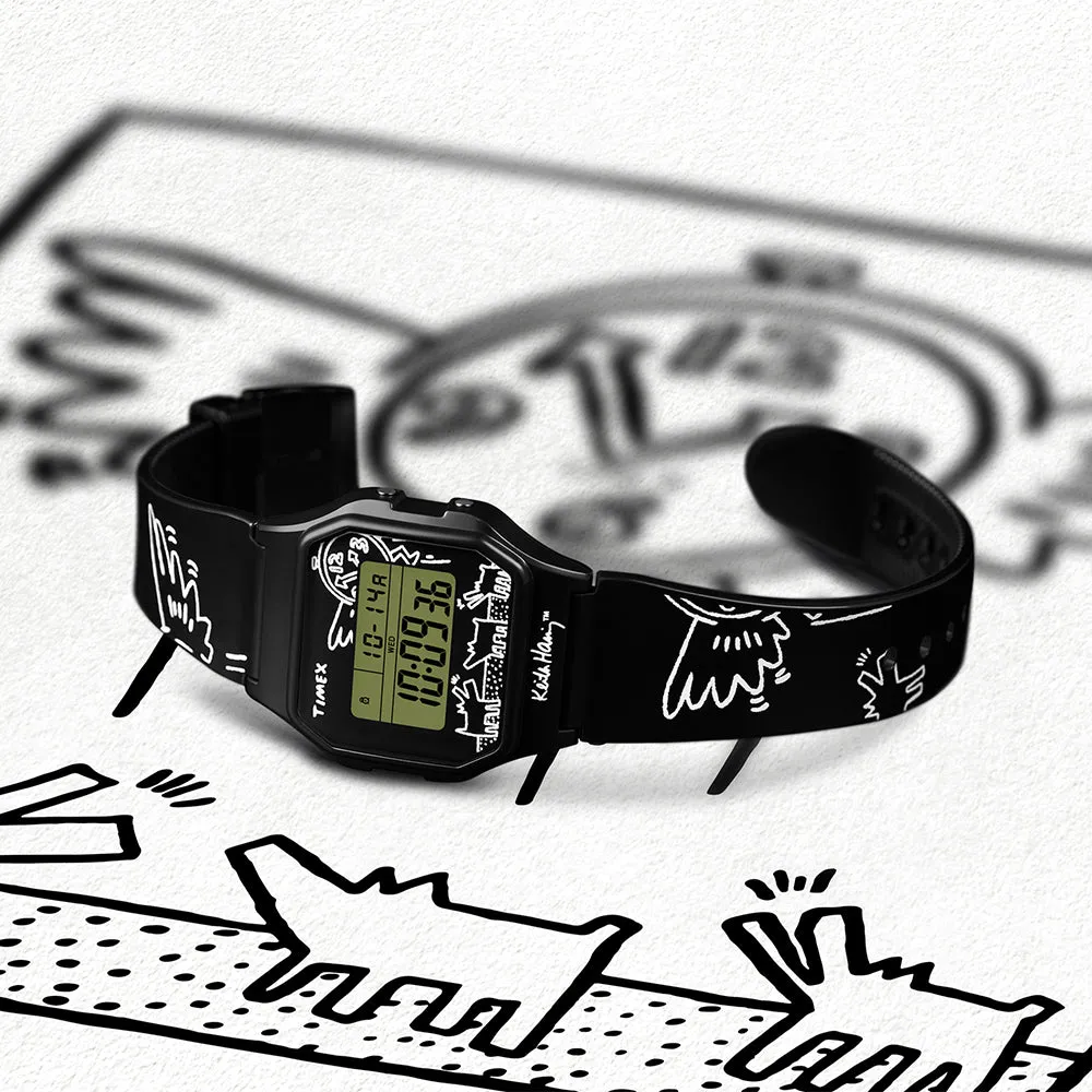 Timex x Keith Haring T80 Digital 34mm Resin Band