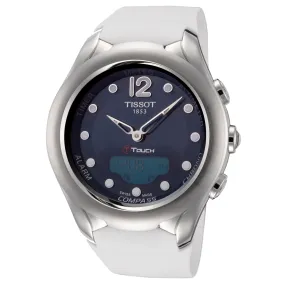 Tissot Women's T0752201704700 T-Touch 39.5mm Blue Dial Silicone Watch