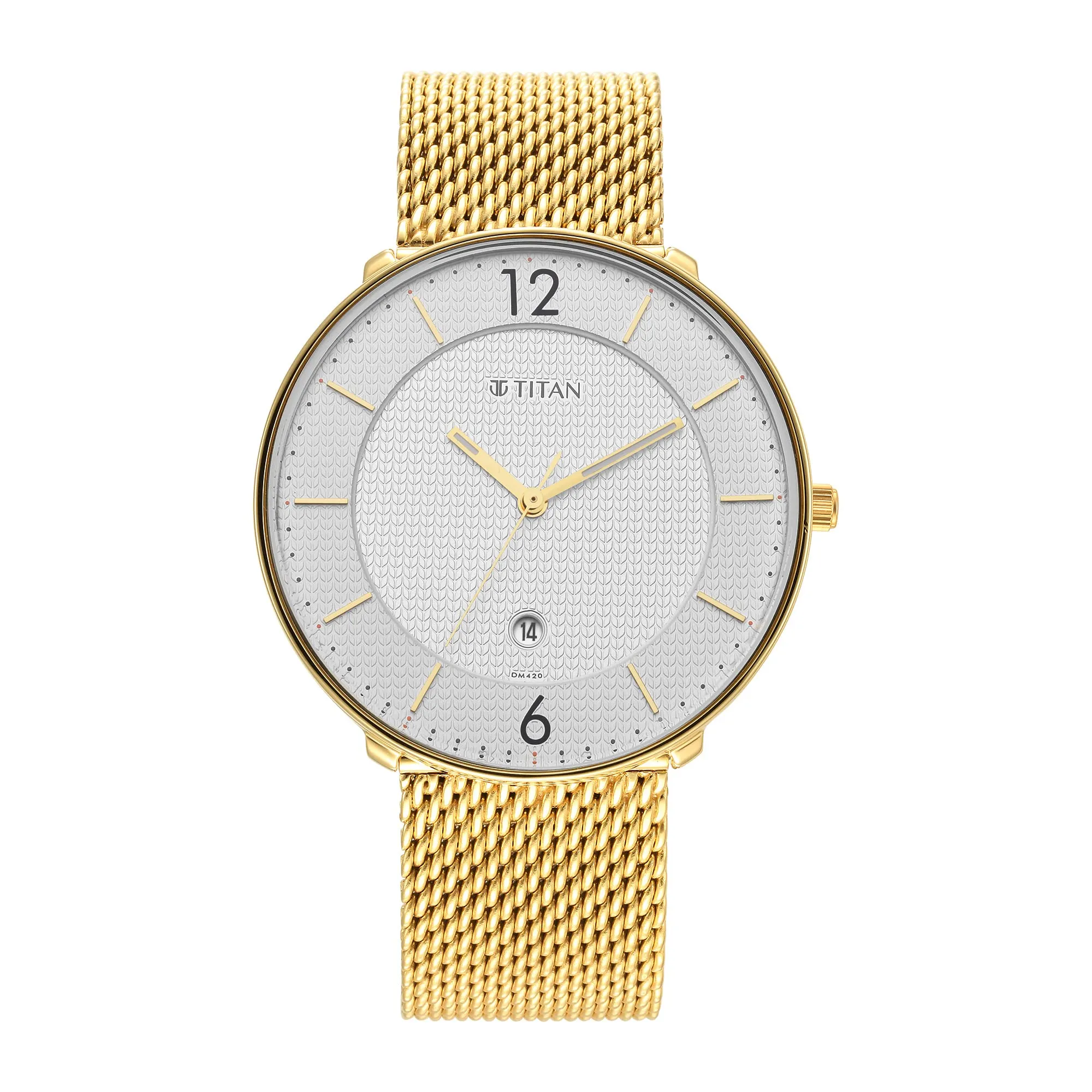 Titan Analog White Dial Women's Watch-1849YM01/NR1849YM01