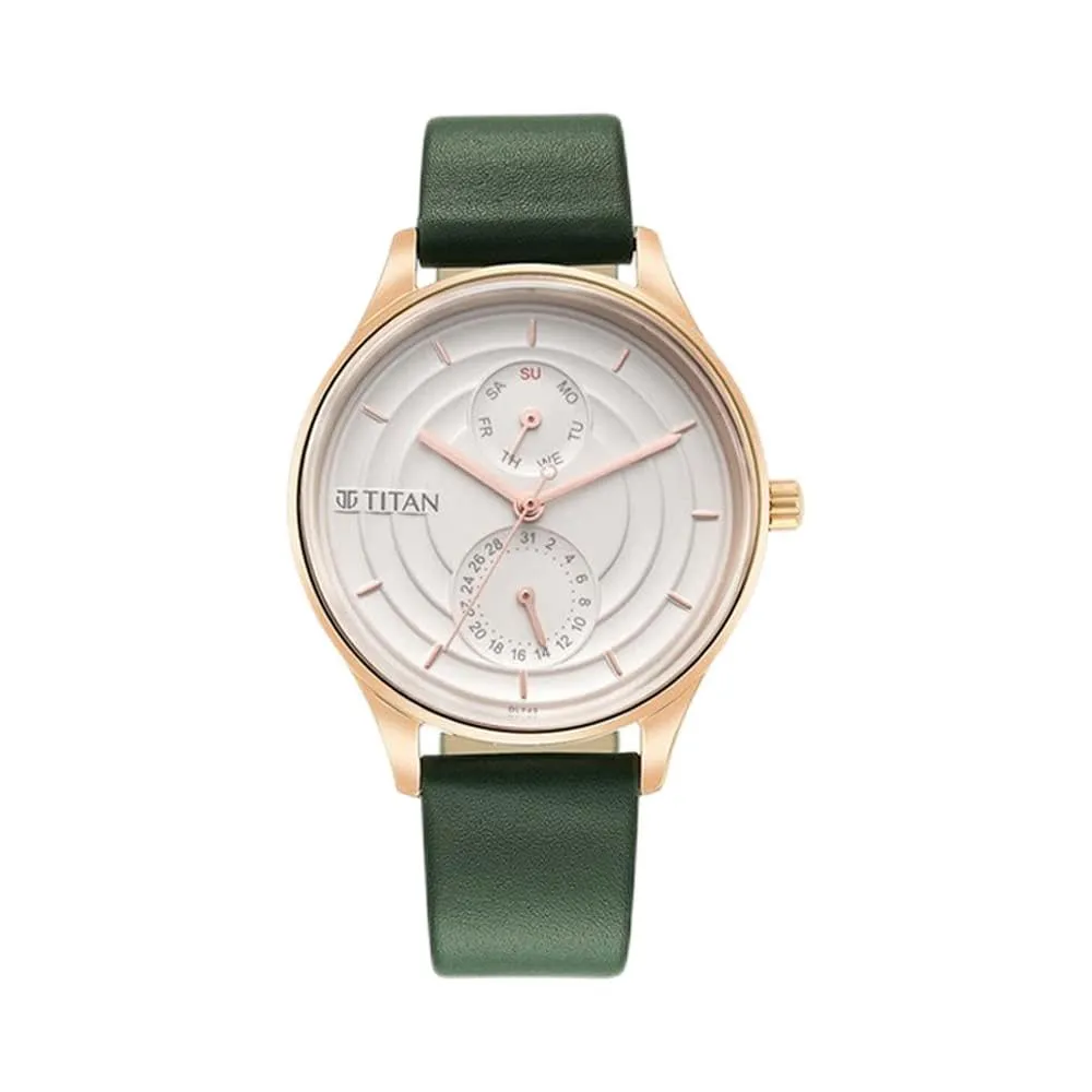 Titan Analog White Dial Women's Watch-2670WL05/NR2670WL05