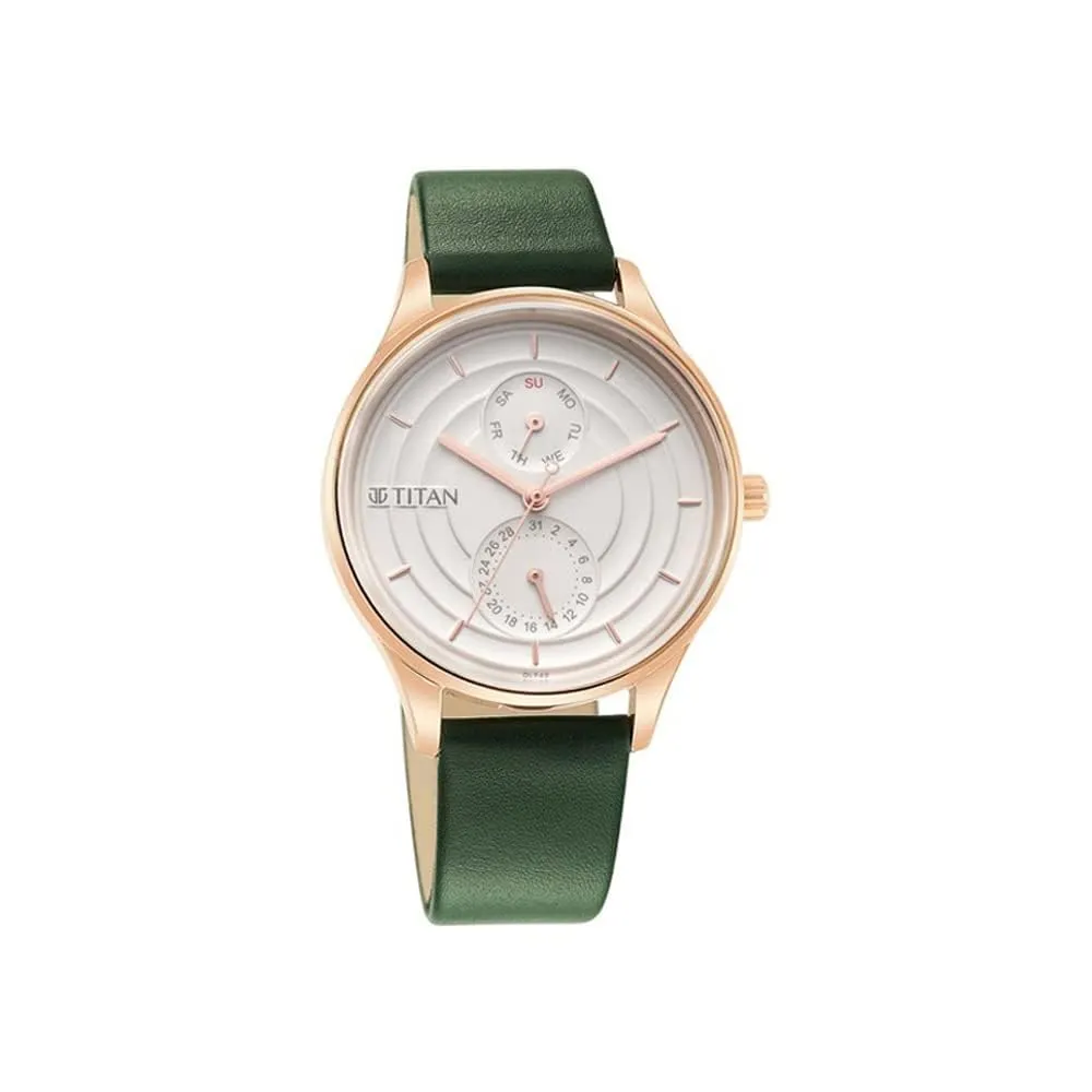 Titan Analog White Dial Women's Watch-2670WL05/NR2670WL05