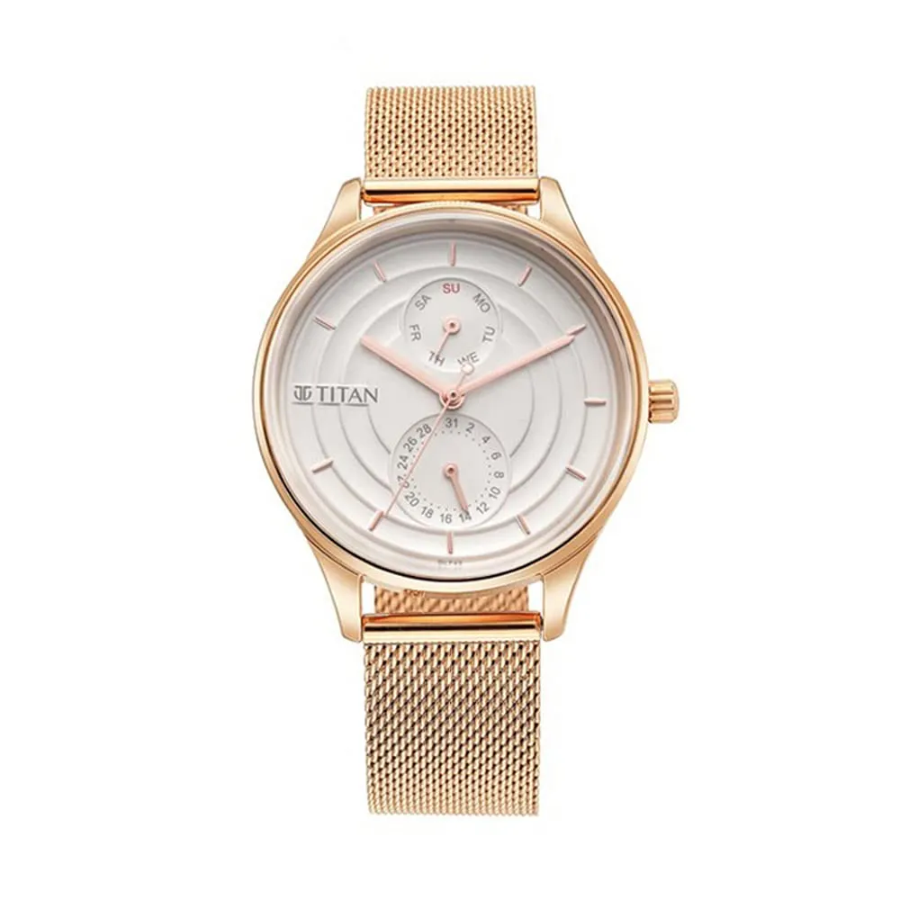 Titan Analog White Dial Women's Watch-2670WM07/NR2670WM07