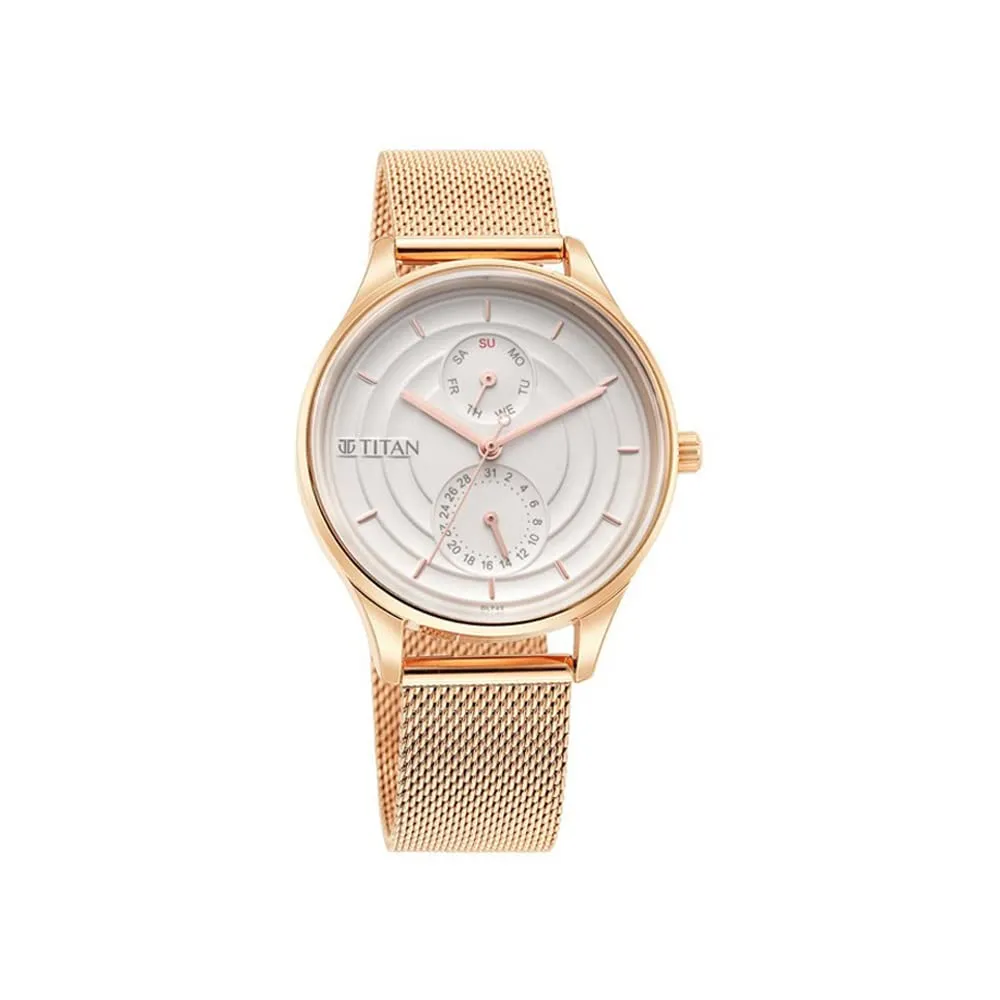 Titan Analog White Dial Women's Watch-2670WM07/NR2670WM07