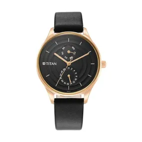 Titan Black Dial Analog Watch for Women -NR2670WL07