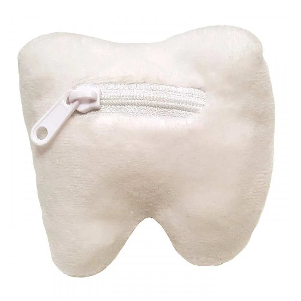 Tooth (Molar) Plush Toy with Zippered Pocket by Giantmicrobes