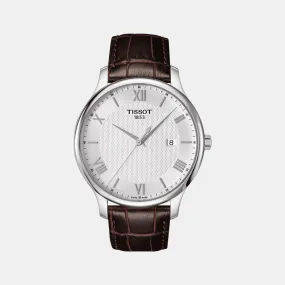 Tradition Men Analog Leather Watch T0636101603800