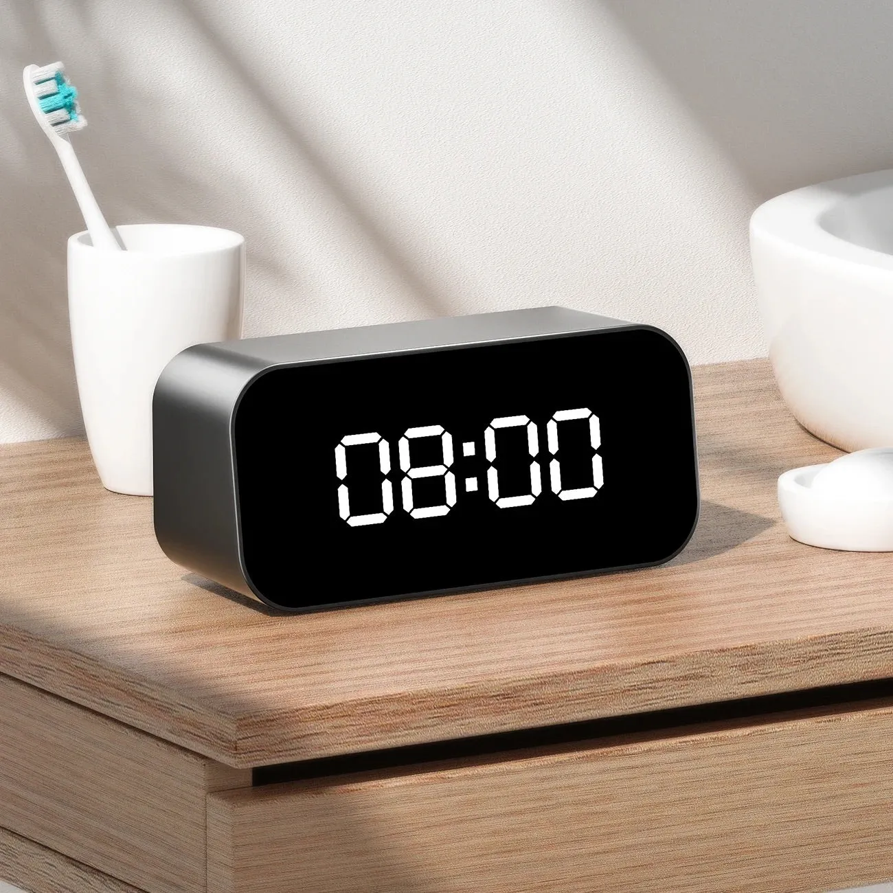 [Tuya Series] 4K Table Alarm Clock Camera with Night Vision and Remote Viewing