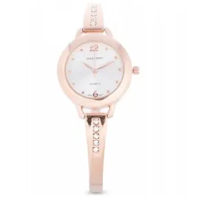 Valentino 20121981-SILVER DIAL ROSE GOLD FASHION METAL ALLOY STRAP Watch for Women