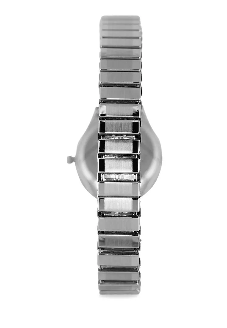 Valentino 20122281-BLACK DIAL Stainless Steel Watch for Women