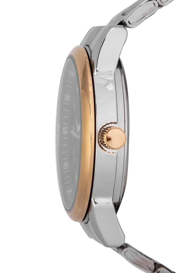 Valentino 20122299-GOLD RING-BLK DL Silver Strap for Men