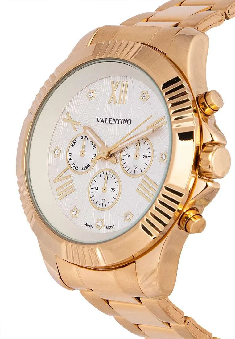 Valentino 20122301-GOLD-WHT DL Stainless Steel Watch for Women