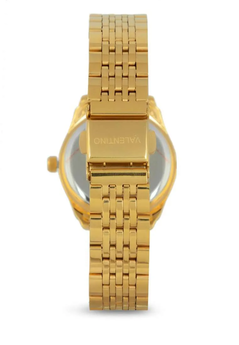 Valentino 20122320-BLK WHT DIAL Gold Watch for Women