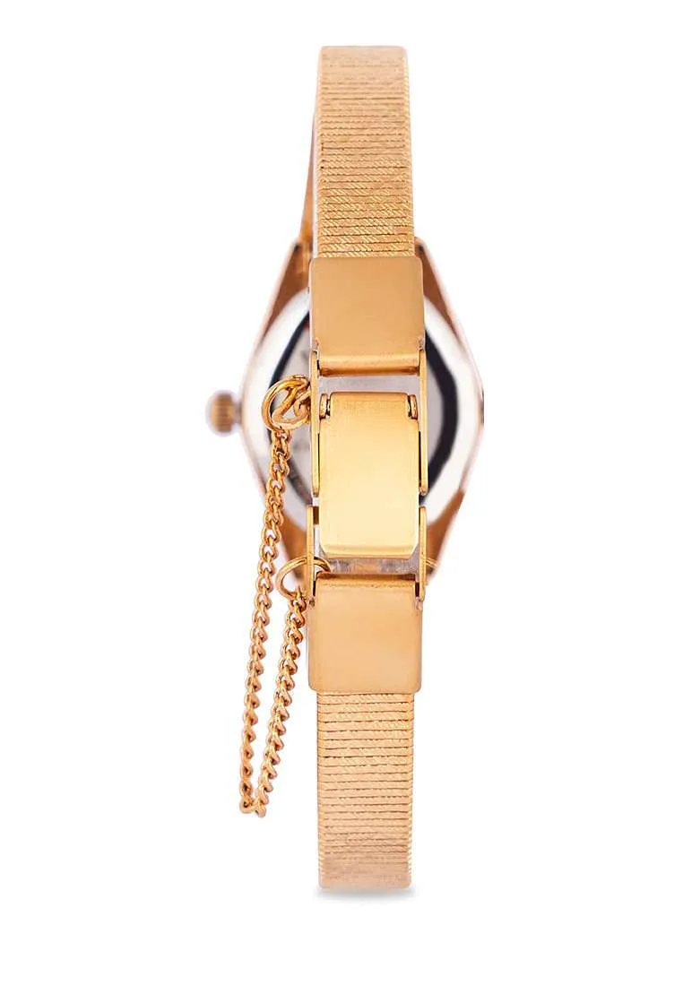 Valentino 20122334-SILVER DIAL Gold Strap Watch for Women