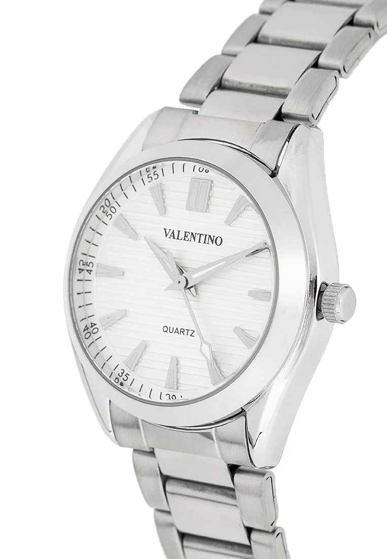 Valentino 20122459-WHITE DIAL - SIL INDEX Stainless Steel Strap Analog Watch for Women