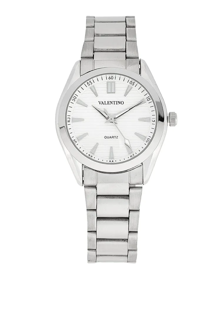 Valentino 20122459-WHITE DIAL - SIL INDEX Stainless Steel Strap Analog Watch for Women