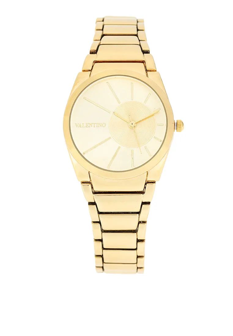 Valentino 20122460-GOLD DIAL Alloy Strap Analog Watch for Women