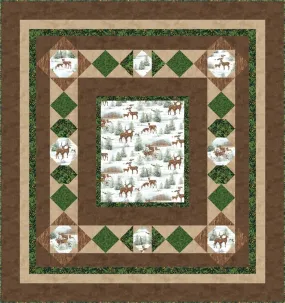 Walk Through the Snowy Woods Quilt BS2-327e - Downloadable Pattern