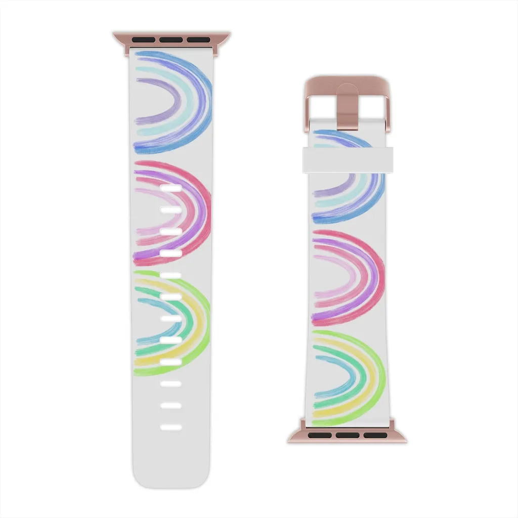 Watercolor Rainbow Watch Band for Apple Watch