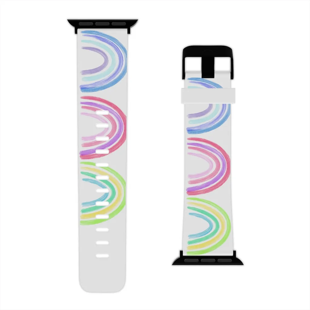 Watercolor Rainbow Watch Band for Apple Watch