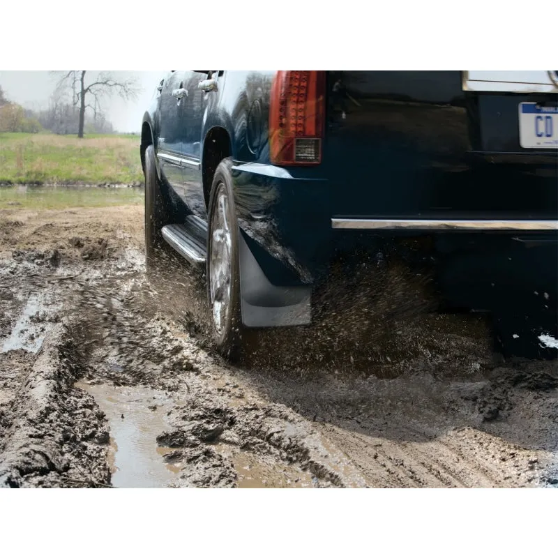 WeatherTech MudFlaps - Rear - Black - Super Duty Ford Fullsize Truck 1999-2010